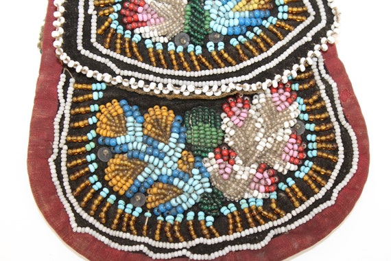 Antique Iroquois Native American Indian beadwork … - image 5