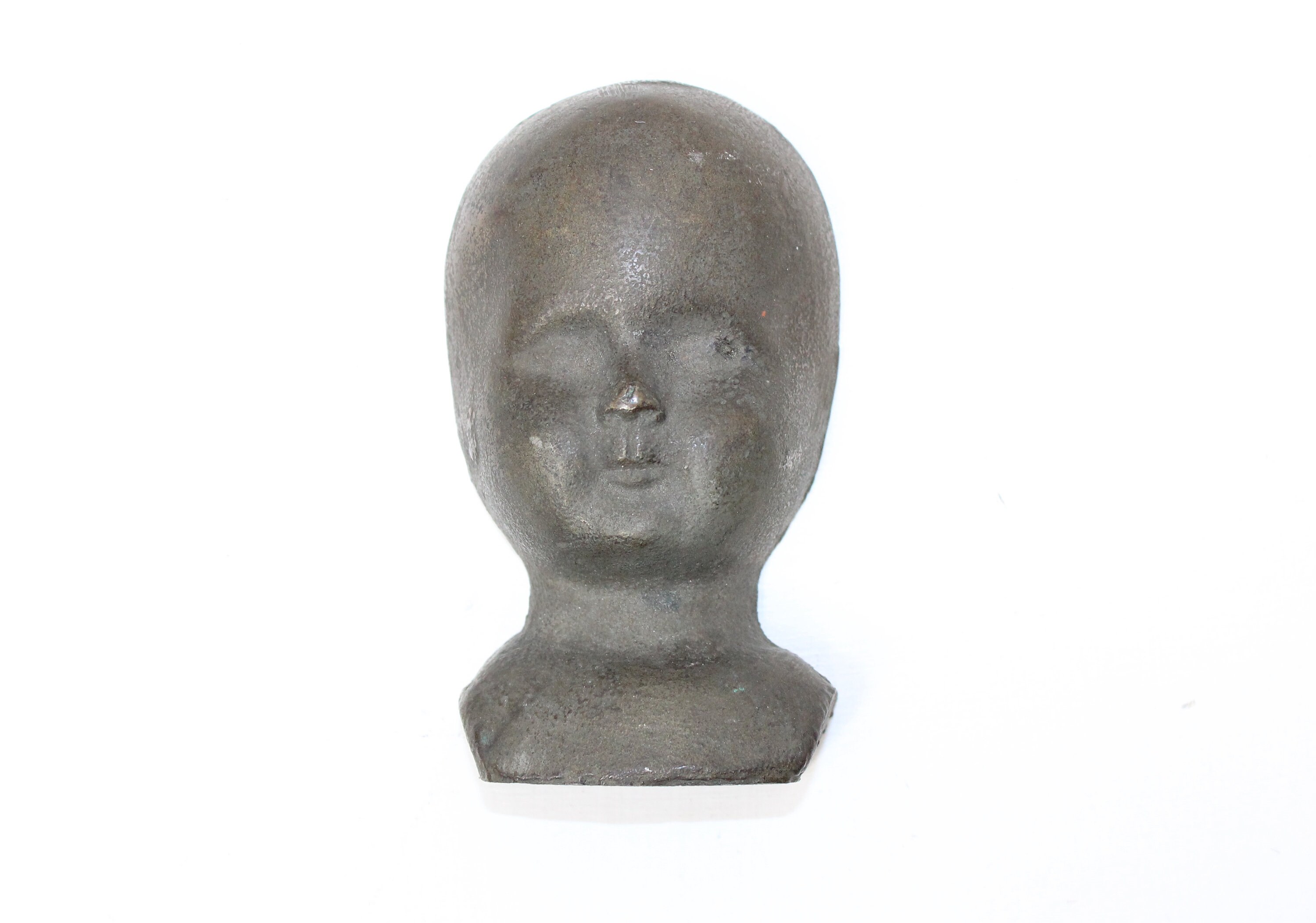 Antique Rare Bronze Baby Doll Head Face Mold Circa 1900s Etsy