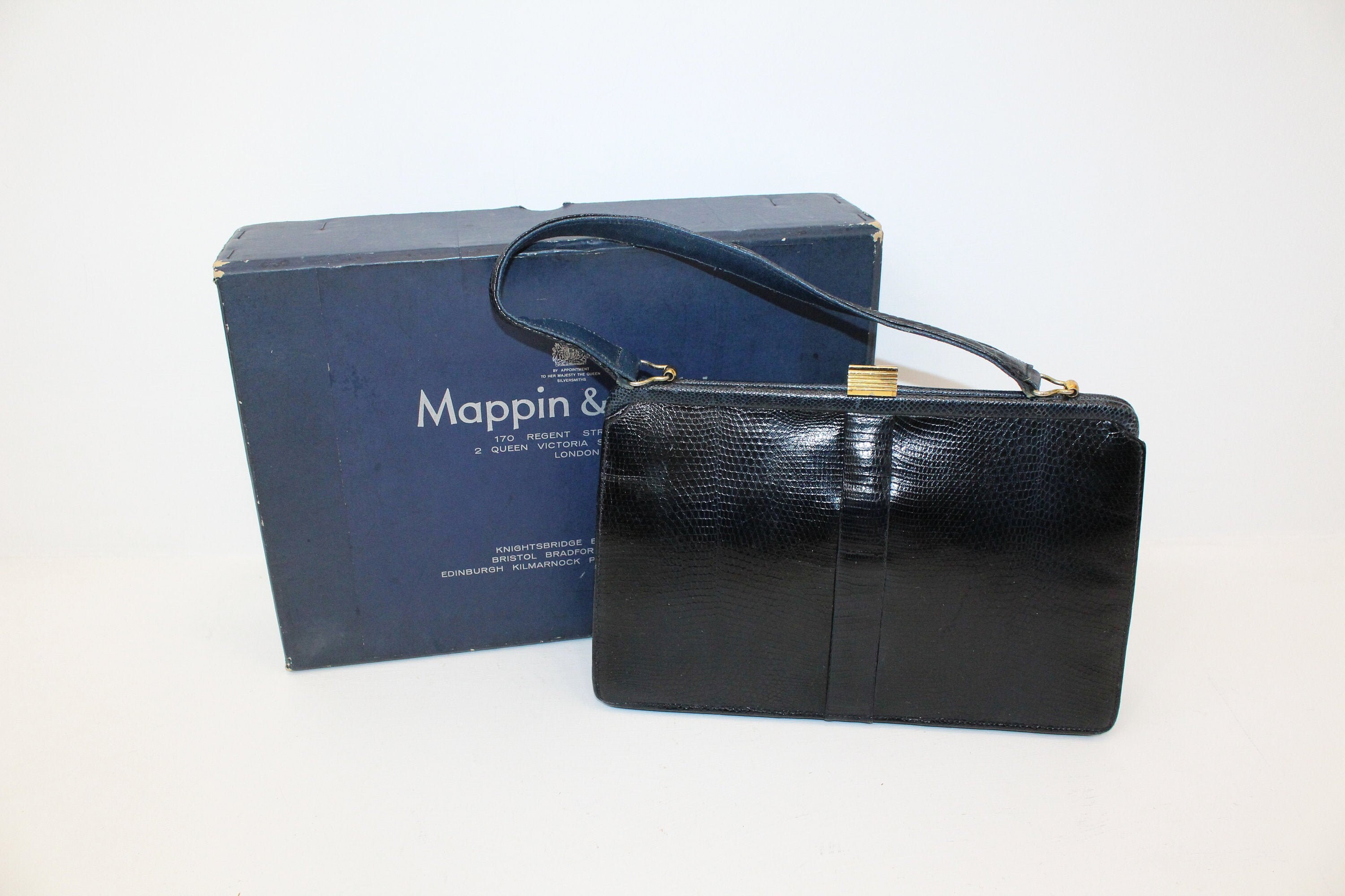 mappin and webb lizard skin handbolsa