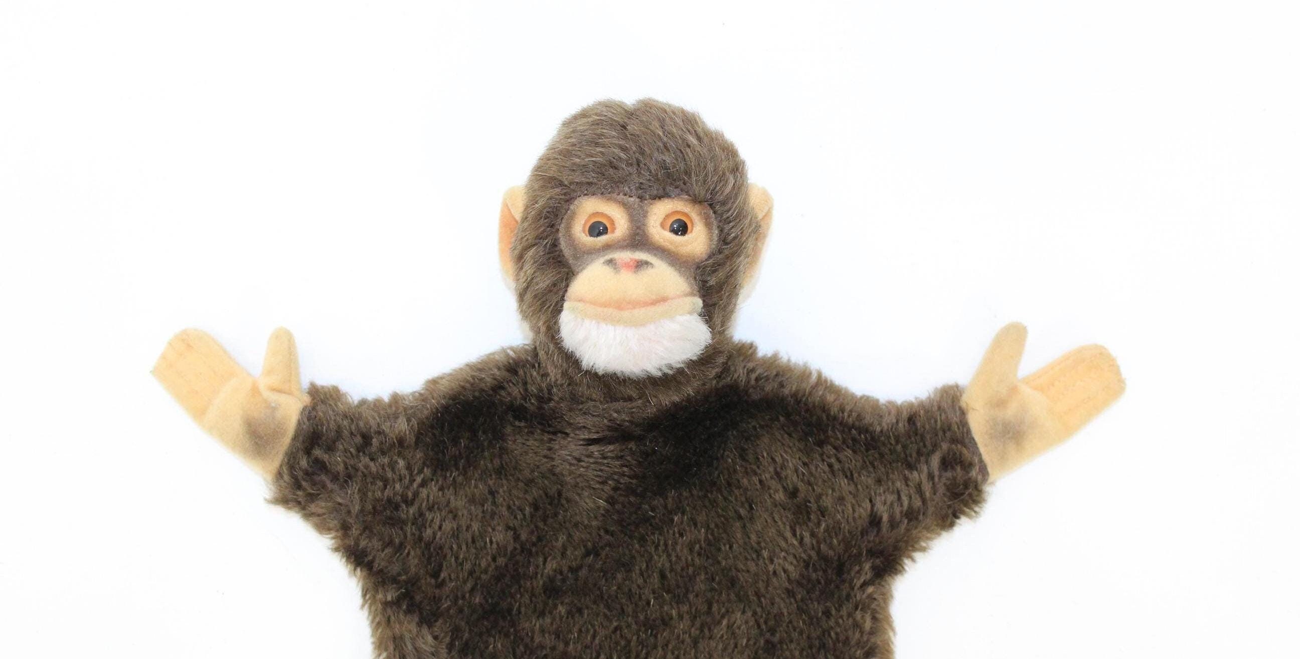 Marionnette à Main Steiff Jocko Monkey - Singe - Made In Germany 1968-78 - Vintage