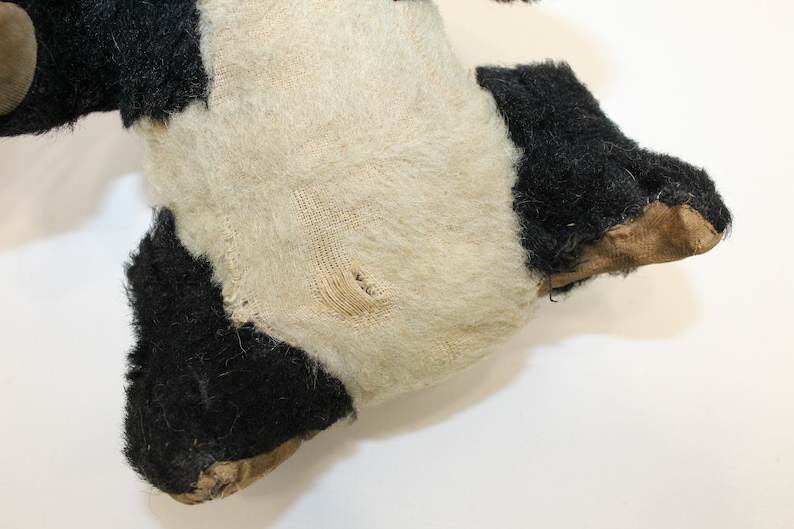 Peluche panda en mohair défraîchie vintage des années 1930 ours en peluche peut-être tôt Merrythought image 4