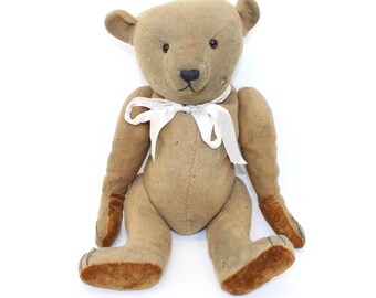 ドイツ製Hermannヘルマンポエジーベア No.008/E モヘア約40cm Vintage Steiff Hermann Petz Teddy Bear Toy Mohair Jointed Plush - Etsy