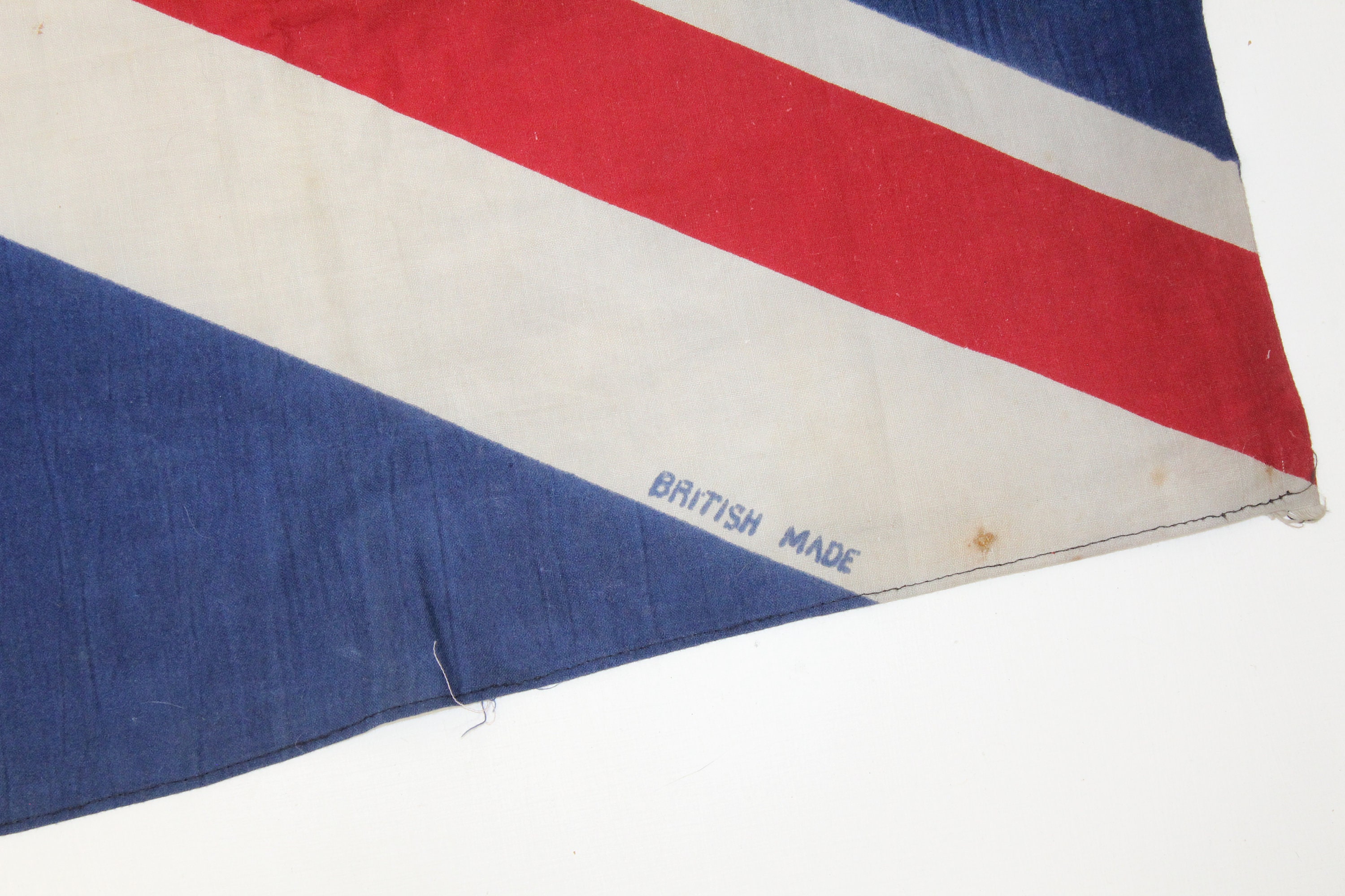 Vintage 1930s 1940s WW2 Large British Union Jack Flag Banner