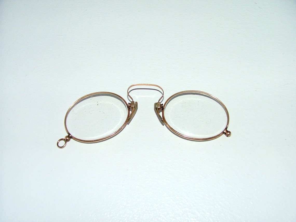 Vintage PinceNez pinch nose Spectacles Glasses antique Etsy