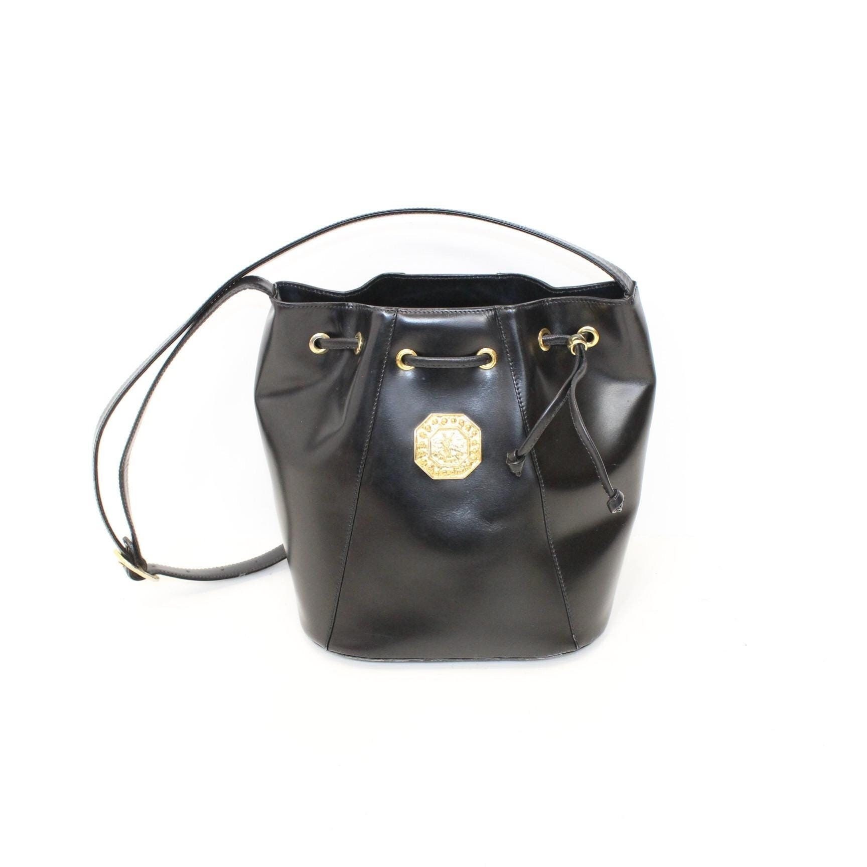 YSL 1980s Yves St Laurent Drawstring Bag YSL New Yellow Drawstring Bag On Chain - Vintage Lux main image 2