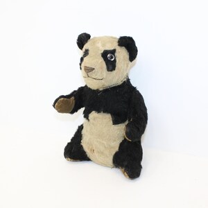 Peluche panda en mohair défraîchie vintage des années 1930 ours en peluche peut-être tôt Merrythought image 2