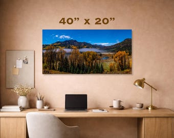 Wolfs Creek Pass and Aspens at Night Fine Art Canvas Print