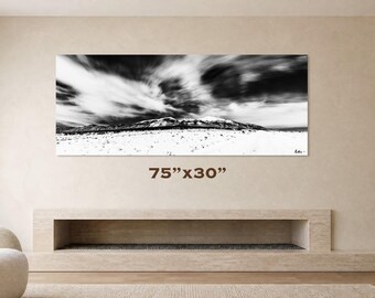 High Key Blanca Peak In Moonlight Fine Art print, large canvas