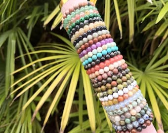 Handmade Crystal Beaded Bracelet - Elegant Gemstone Jewelry for Healing, Energy, and Style