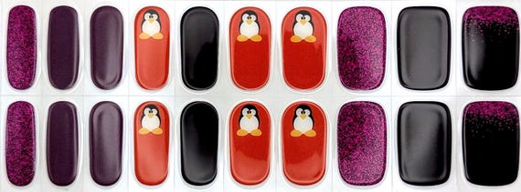 Semi-Cured Gel Wraps, UV Nail Wraps, Geeky, Tech, Linux design Kernel Crush