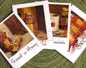 Honey Note Card Set of 4