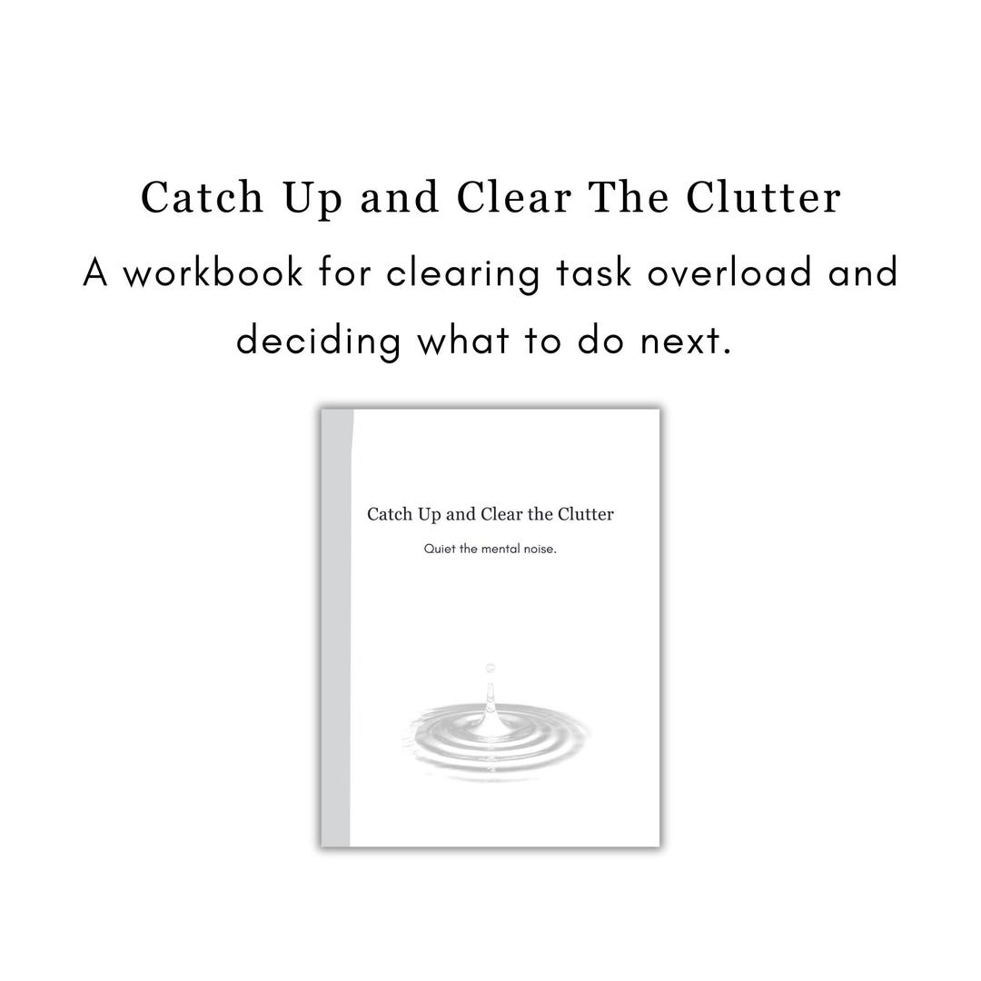 Catch up and Clear the Clutter | Task Organization Pre-planner ...
