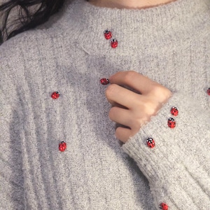 Handmade Miniature Ladybug Pin