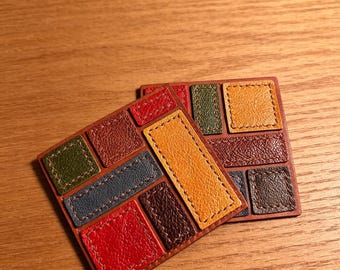 DIY Leather Coaster Kit, Beginner Friendly Cowhide Craft Set