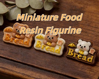 Minibeer bakkerij harsbedels, miniatuur broodvoedselaccessoires, poppenhuisdecor Craft Supply