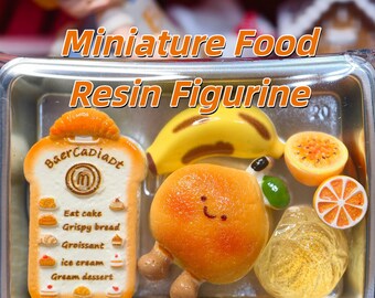 Mini speelgoedspeelgoed van hars | Miniaturen bakthema, kralenketting