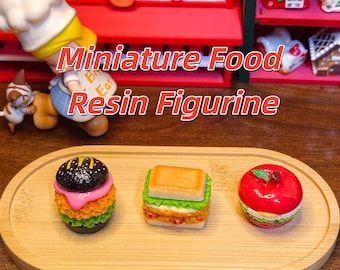 Miniature Resin Food Set | Fridge Magnet, Keychain DIY