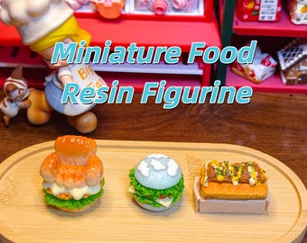 Mini Resin Food Toy Set | Bakery Charms in Clear Bag