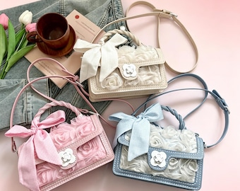 DIY Kit PU Leather Crossbody Bag , Beginner Sewing Craft, Handmade Shoulder Purse