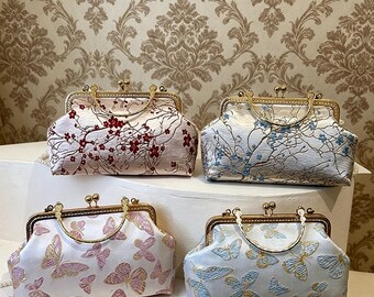 DIY Embroidered Crossbody Bag Kit, Floral Sewing Craft, Beginner Friendly Purse