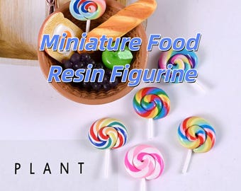 Miniatuur harslollys, Rainbow Swirl-snoep, accessoires voor poppenhuisvoedsel