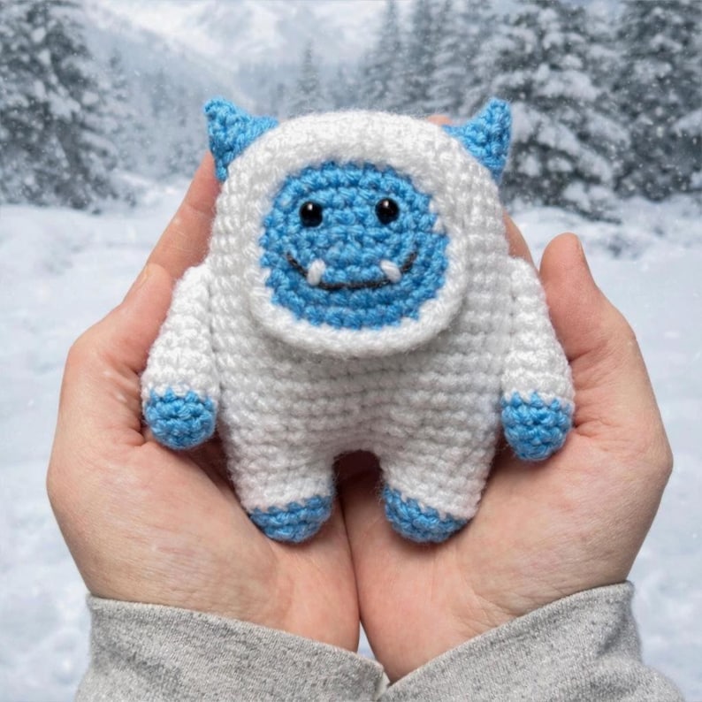 Mini Yeti Crochet Pattern, PDF Pattern - Etsy