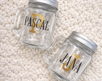 Personalisierte  Shot Gläser mit Namen – Karneval, JGA, Hochzeit & Gastgeschenk