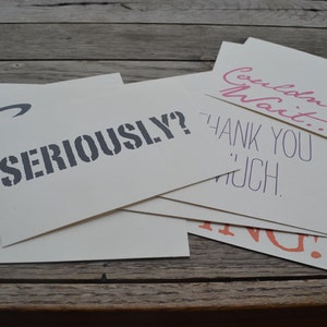 Assorted All Occasion Typography and Handstamped Postcards Set of 10 image 4