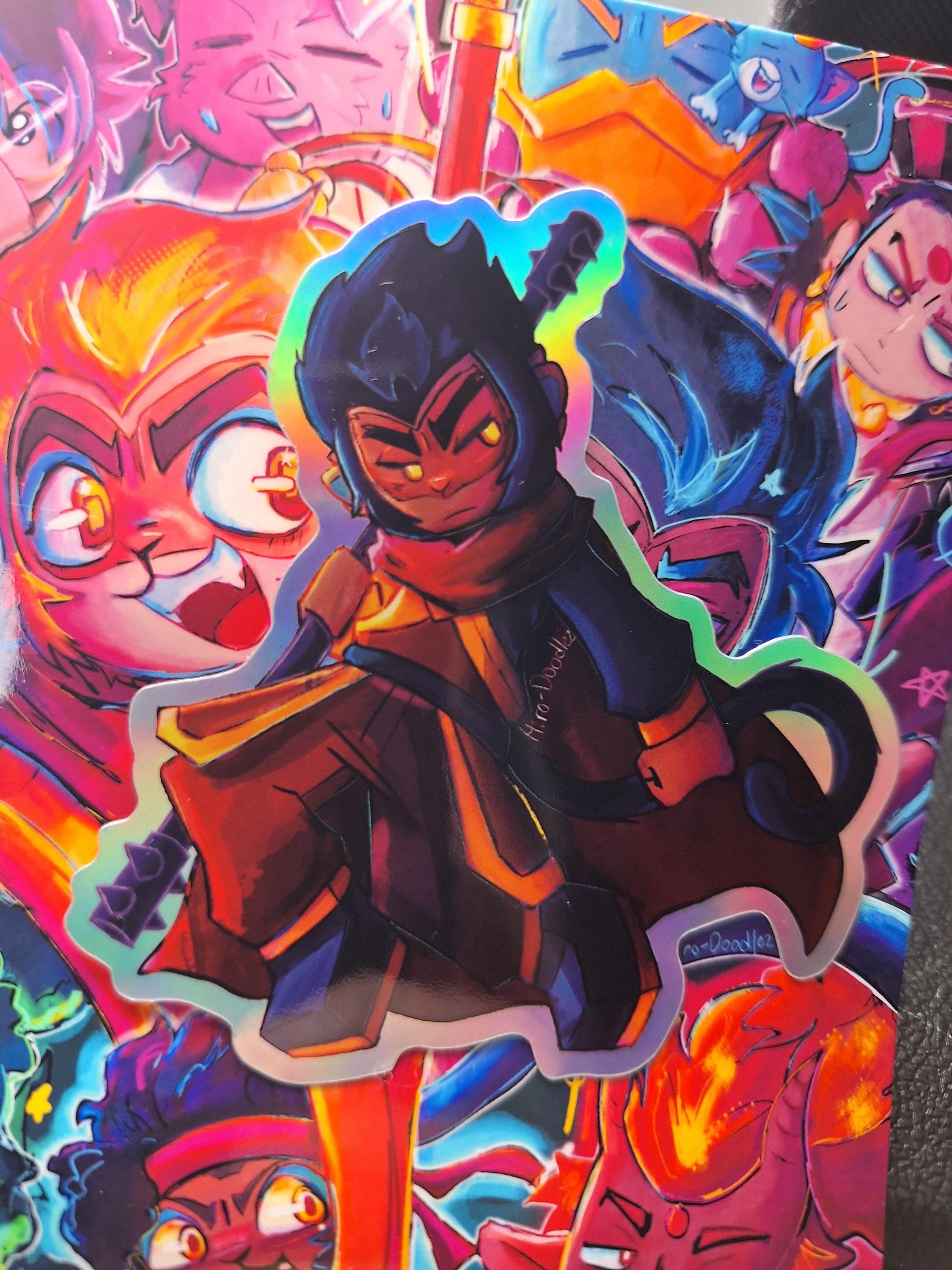 LMK- Monkie Kid Holographic Stickers! Mk, Mei, Red Son, Sun Wukong