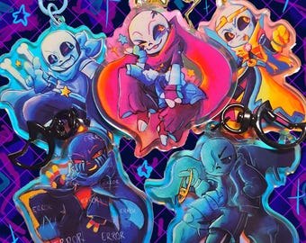 UTMV Sanses Keychains!! Ink, Swap, Dream, Error, and Nightmare!!!