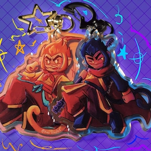 LMK Monkie kid keychains- Sun Wukong, Six Eared Macaque, Monkey King :3