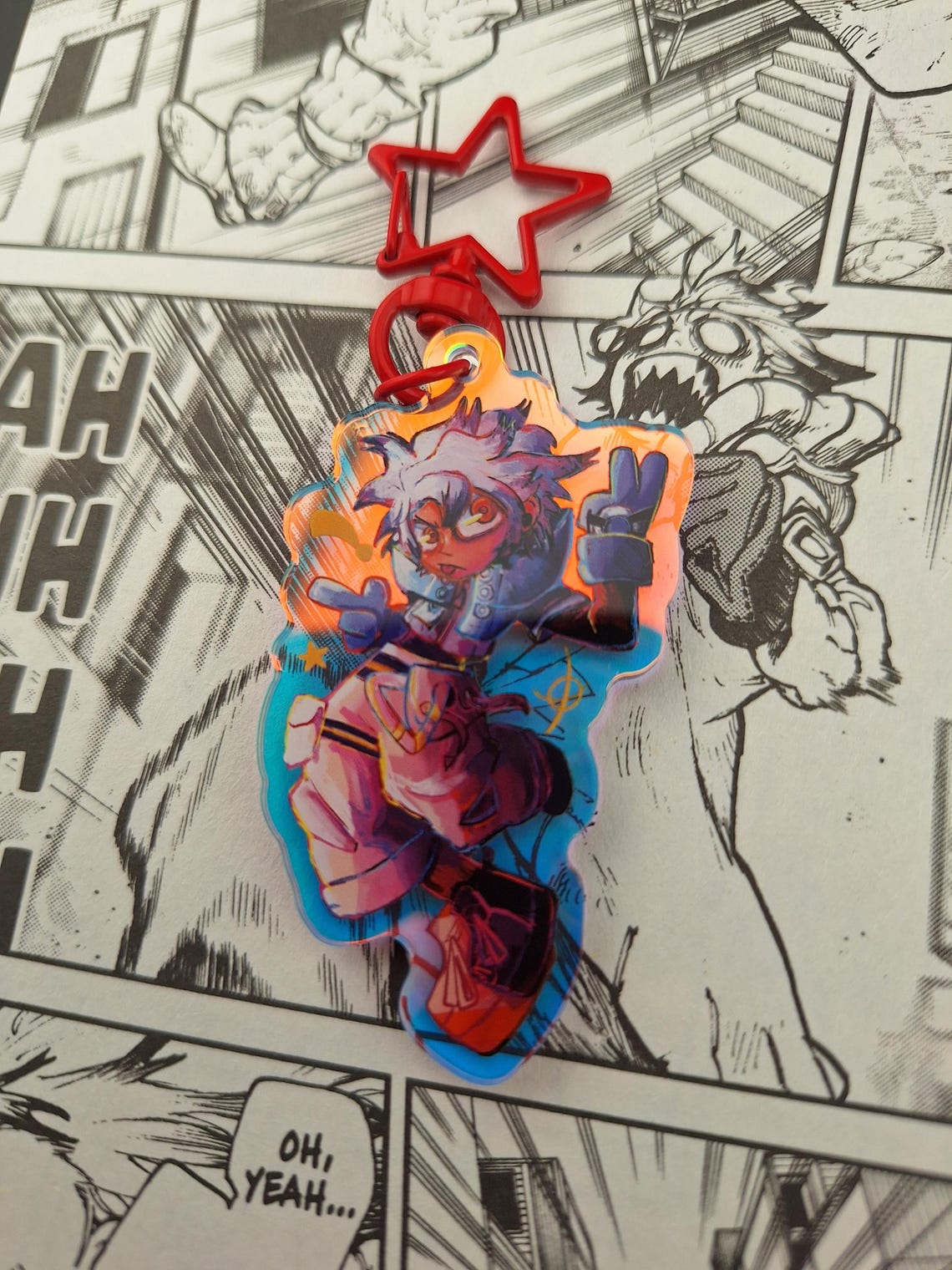 Zanka Keychain Gachi Holographic Keychains!! Rudo, Riyo, Amo, Enjin, Tamsy, and Zanka ...