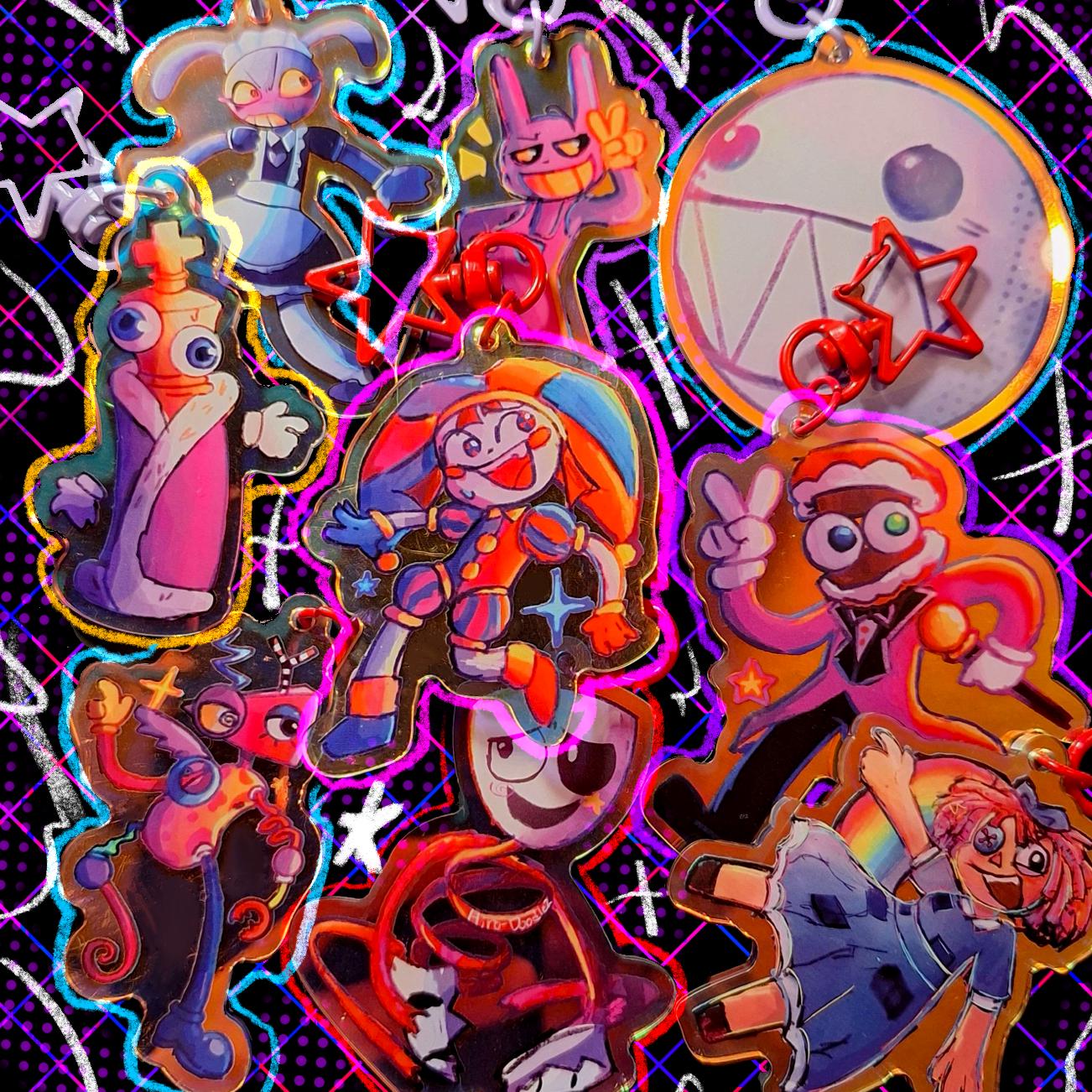 TADC Holographic Keychains! Pomni, Jax, Ragatha, Kinger, Caine