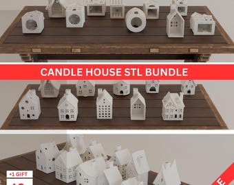 Colección Candle House / Impresión 3D de Holiday Village STL