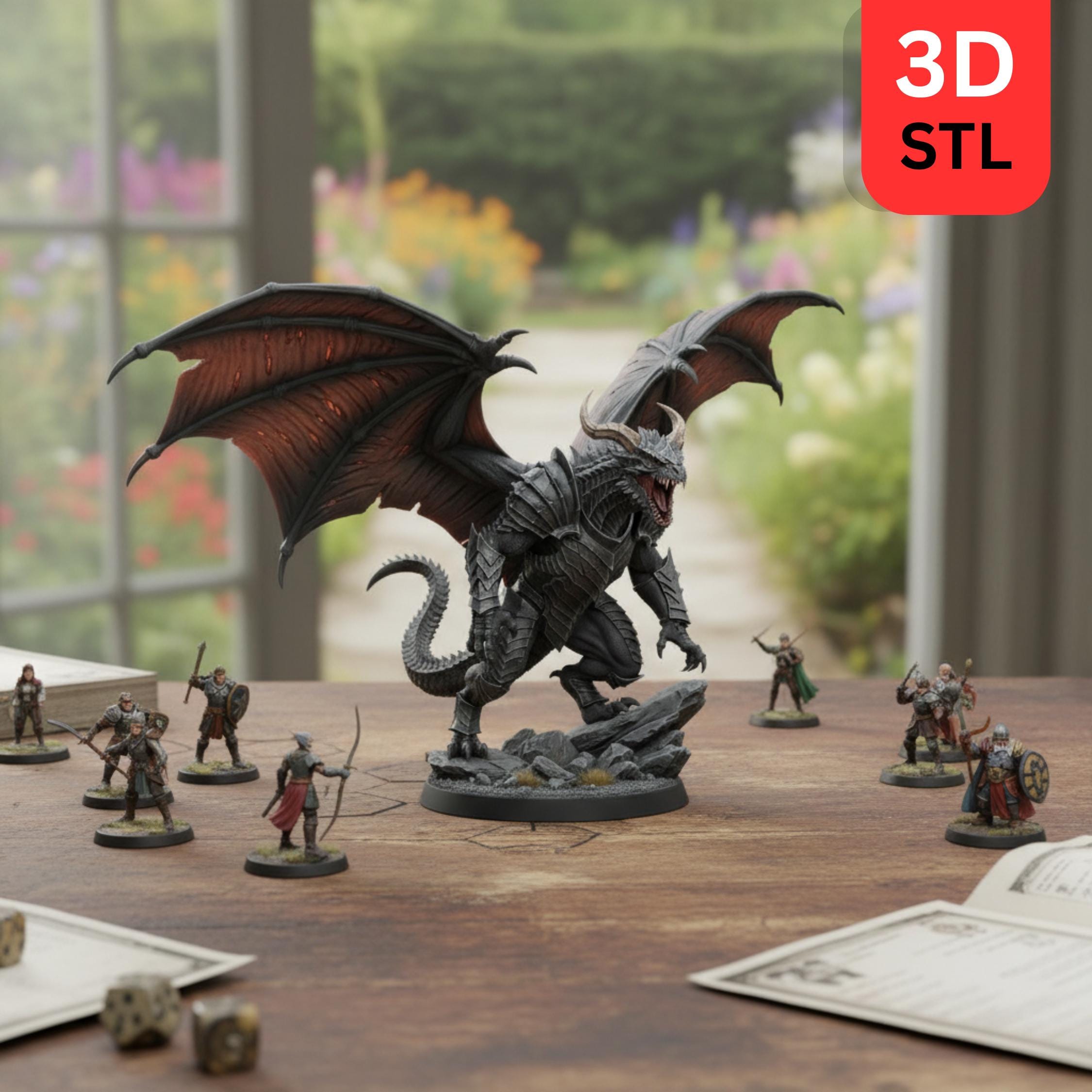 Fantasy Dragon Miniatures STL Bundle, DND Figures (digital Download - Etsy