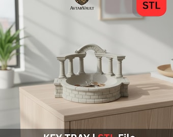 Romeins Colosseum Sleutelhouder STL | Desk Catchall Organizer (digitale download)