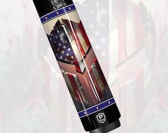 Preorder Spartan Patriot Carbon Fiber Pool Cue – Battle-Worn Helmet Edition | Warrior Spirit Performance Stick