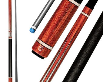 Traditional Carbon Fiber Pool Cue | Heritage Cocobolo & Ivory Pattern