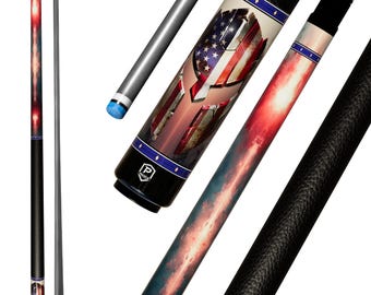 Preorder Spartan Patriot Carbon Fiber Pool Cue – Battle-Worn Helmet Edition | Warrior Spirit Performance Stick
