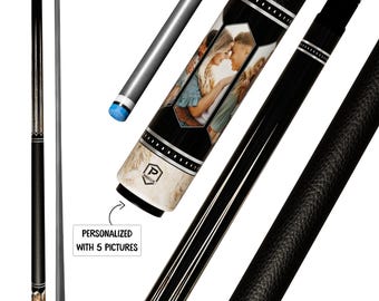 Preorder Personalized Carbon Fiber Pool Cue – Custom Photo Collage (Up to 5 Pictures)