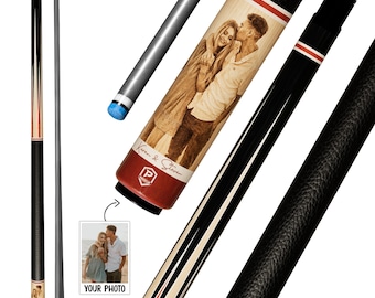 Preorder Couple Memory Custom Pool Cue – Your Photo on Carbon Fiber Cue