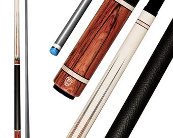 Traditional Carbon Fiber Pool Cue | Sandstone & Walnut Pattern