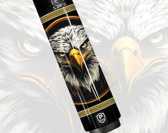 Preorder Heritage Timber Eagle Carbon Fiber Pool Cue - Faux Wood Grain Patriotic Art Stick