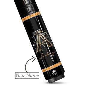 Custom A–Z Billiard Cue | Personalized Design Pool Cue | Made to Order Gift