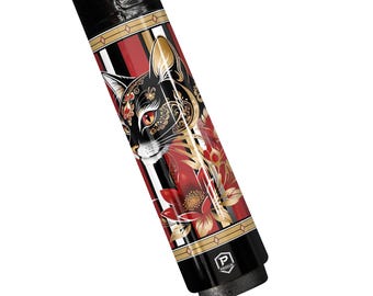 Preorder Royal Ornament Cat Carbon Fiber Pool Cue - Baroque Floral & Gold Scrollwork Elite Stick