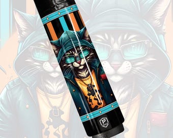 Preorder Cyber Hoodie Cat Carbon Fiber Pool Cue Futuristic Teal Orange Streetwear Billiard Gift