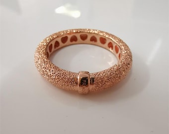 Pandora Matte Brilliance Ring  Rose Gold
