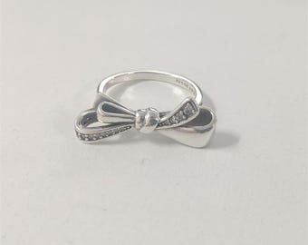 Pandora Brilliant Bow Ring S925 ALE