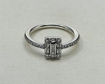 PANDORA  S925 SILVER Luminous Ice Ring