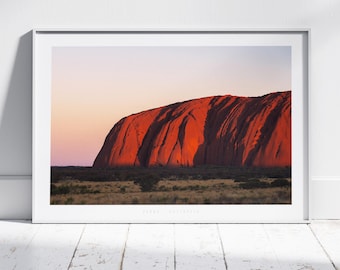Red Uluru at Sunset Print | Travel Photography | Digital Download